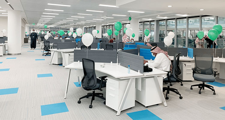 沙特邮政更灵活的职员办公区 圣奥办公家具设计