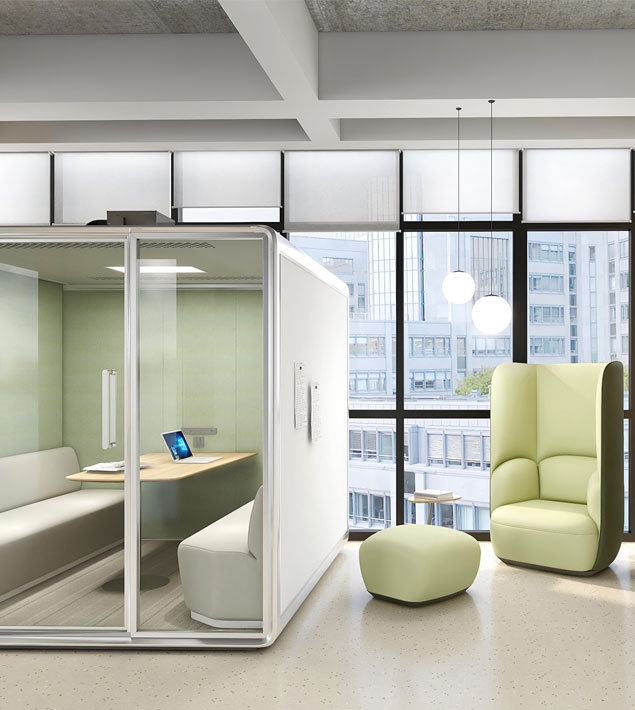 为混合办公空间提供4个实用的办公家具解决方案
