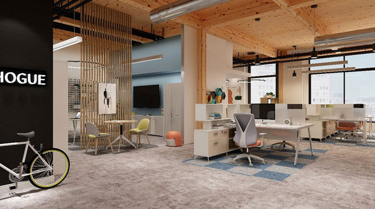 圣奥办公家具 灵派办公桌系列办公空间设计