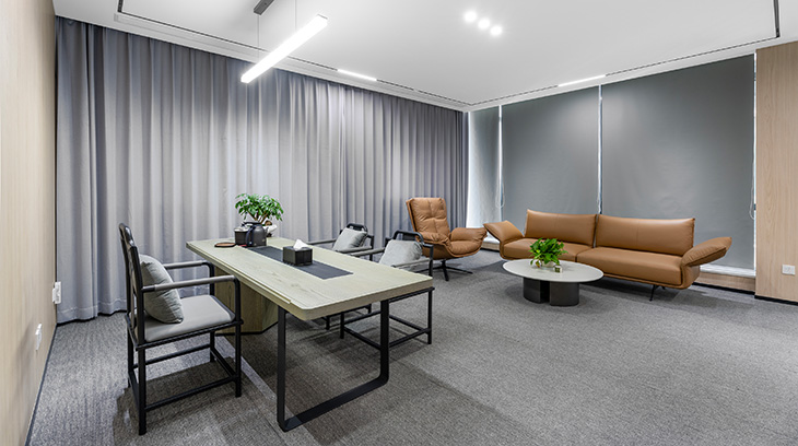 圣奥办公家具为某北京科技公司打造的高管空间实拍图