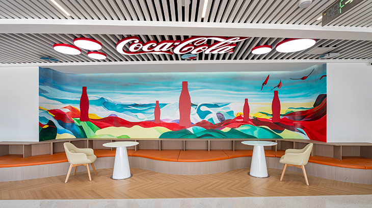 圣奥为太古可口可乐设计的休闲空间实拍图