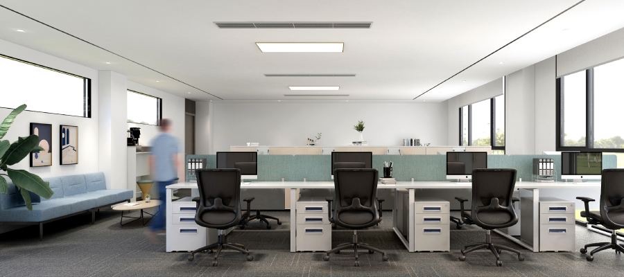 办公室设计布局及圣奥现代办公家具配置方案