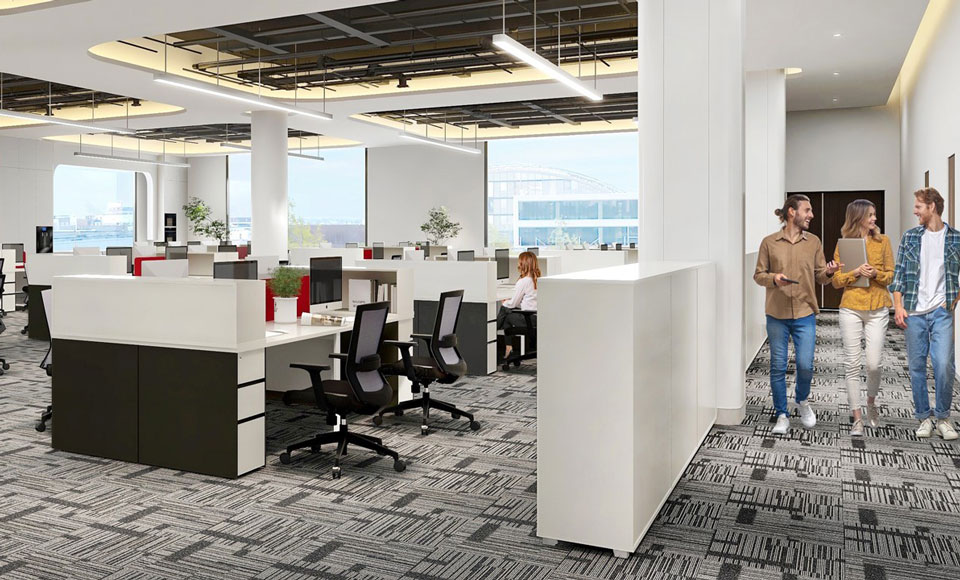圣奥办公家具高效办公空间设计效果图
