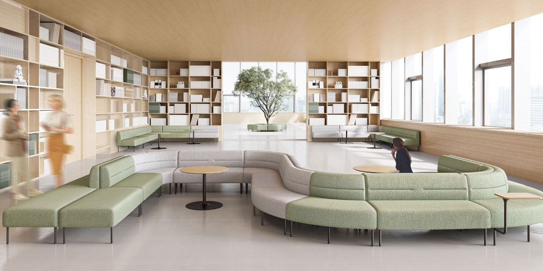圣奥花立系列组合沙发设计的公共区域实拍图