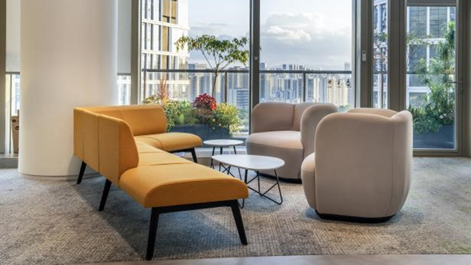 圣奥为福州天盟打造的沙发卡座洽谈区 圣奥为福州天盟打造的沙发卡座洽谈区