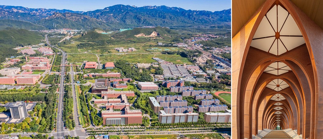 中国科学院大学雁栖湖校区外景图 中国科学院大学雁栖湖校区外景图