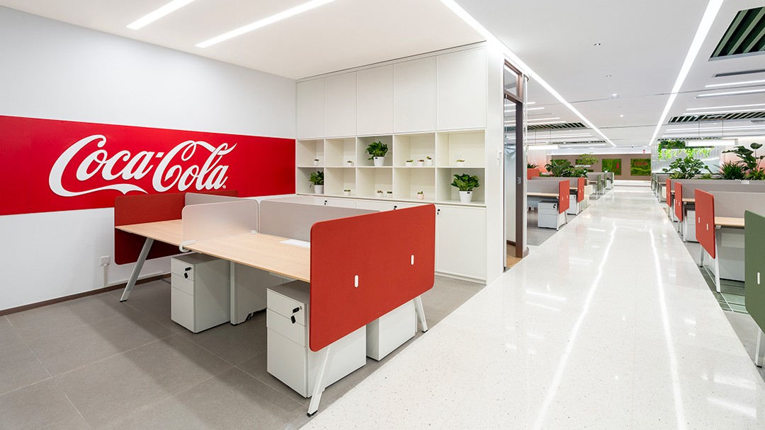 圣奥为太古可口可乐设计的职员空间实拍图 圣奥为太古可口可乐设计的职员空间实拍图
